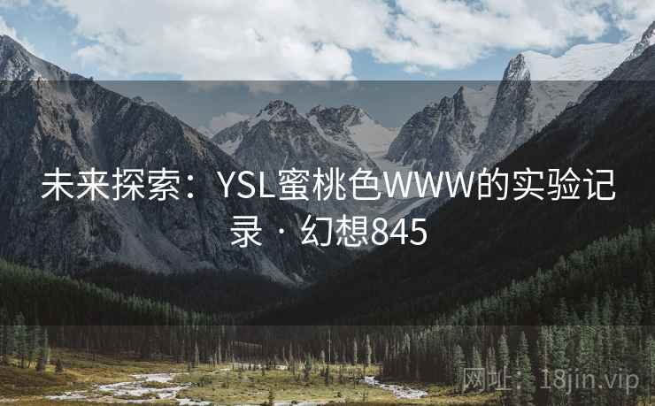 未来探索：YSL蜜桃色WWW的实验记录 · 幻想845